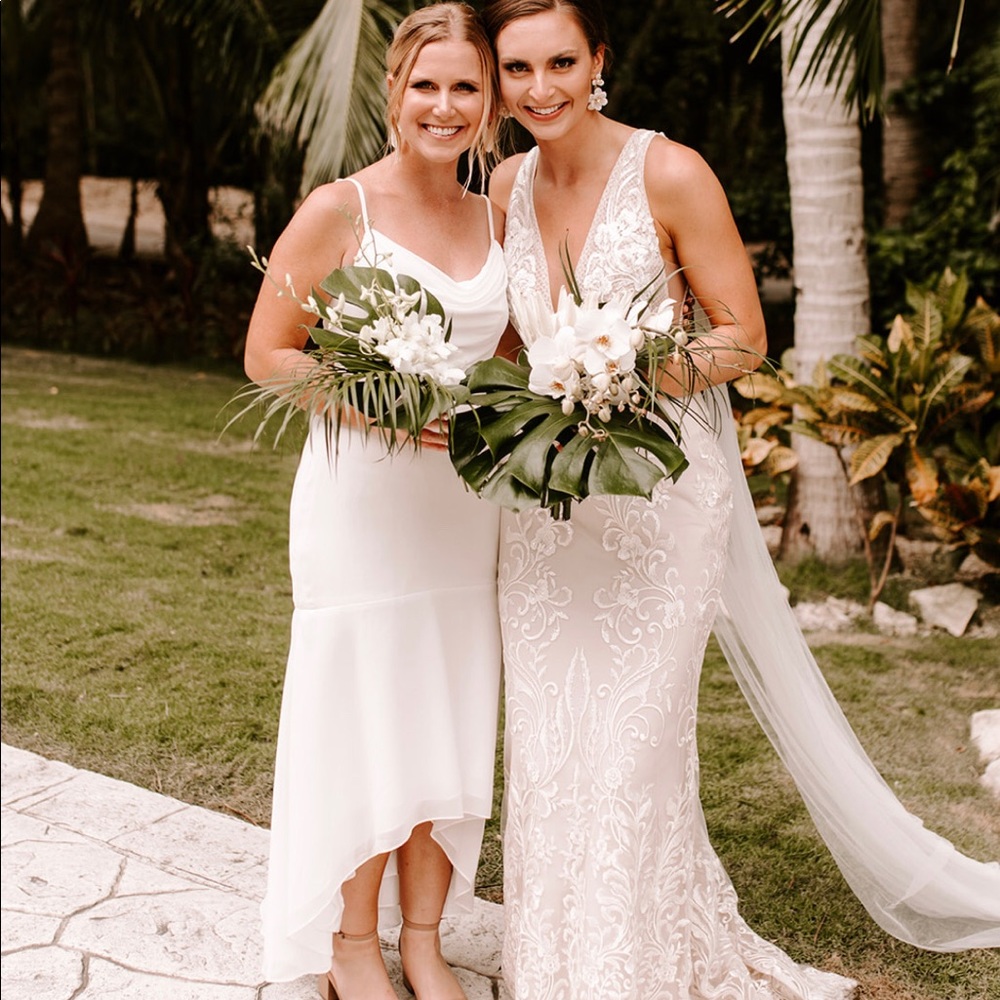 Azazie Summer Ivory Dress